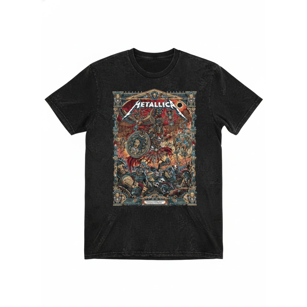 Metallica Athens Greece Olympic Stadium 2d Acid Wash T Shirts May 9 2026 1 - Zonebrick.com