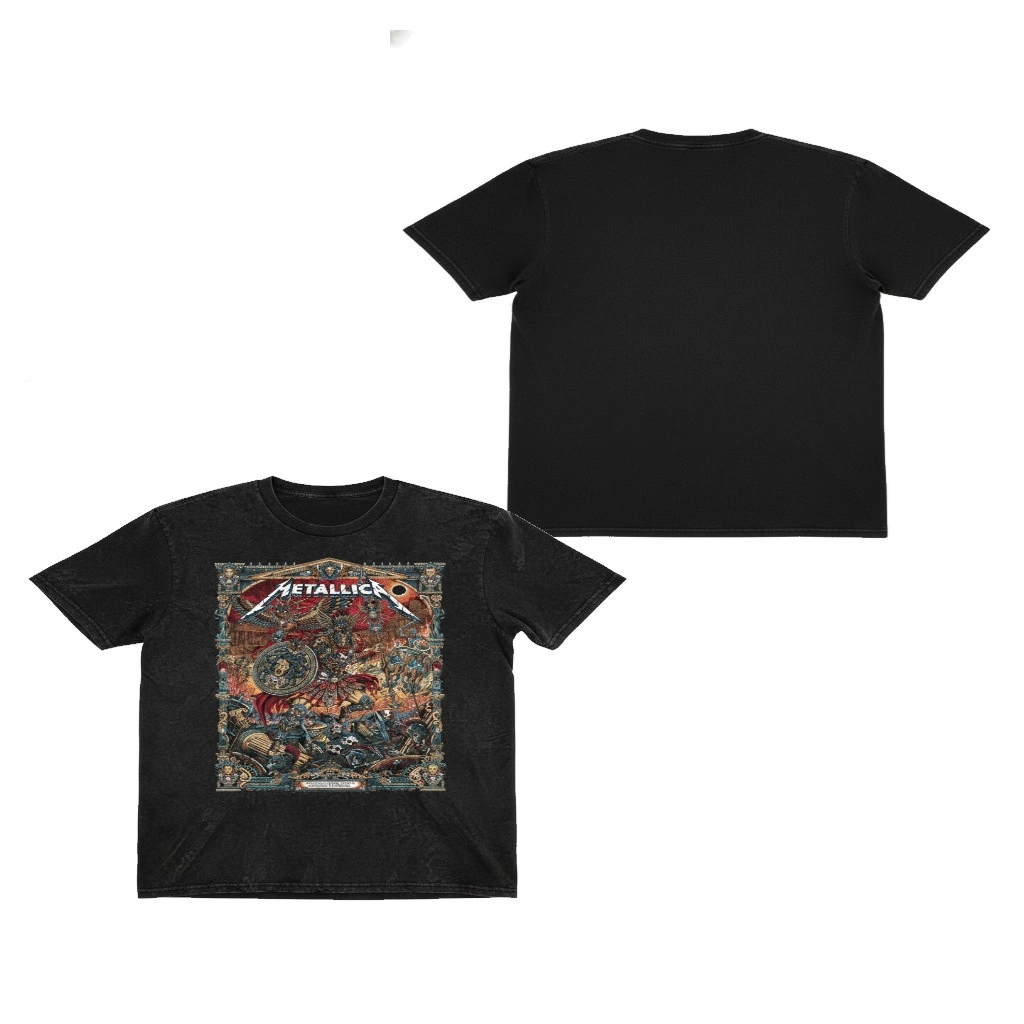 Metallica Athens Greece Olympic Stadium 2d Acid Wash T Shirts May 9 2026 - Zonebrick.com