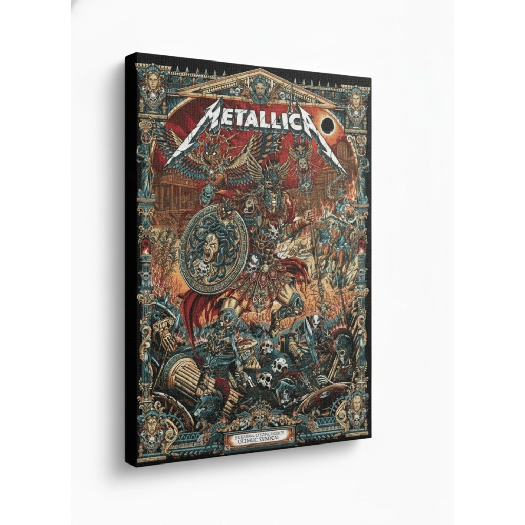Metallica Concert Poster Olympic Stadium Athens Greece Dark May 9 2026 1 - Zonebrick.com