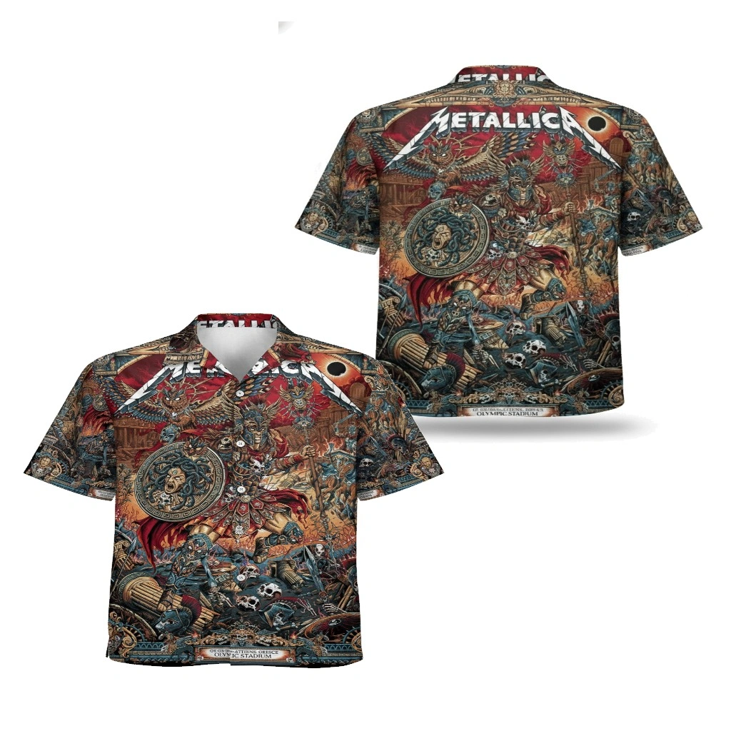 Metallica Olympic Stadium Tour Hawaiian Shirt Vivid Warrior 09 May 2026 - Zonebrick.com