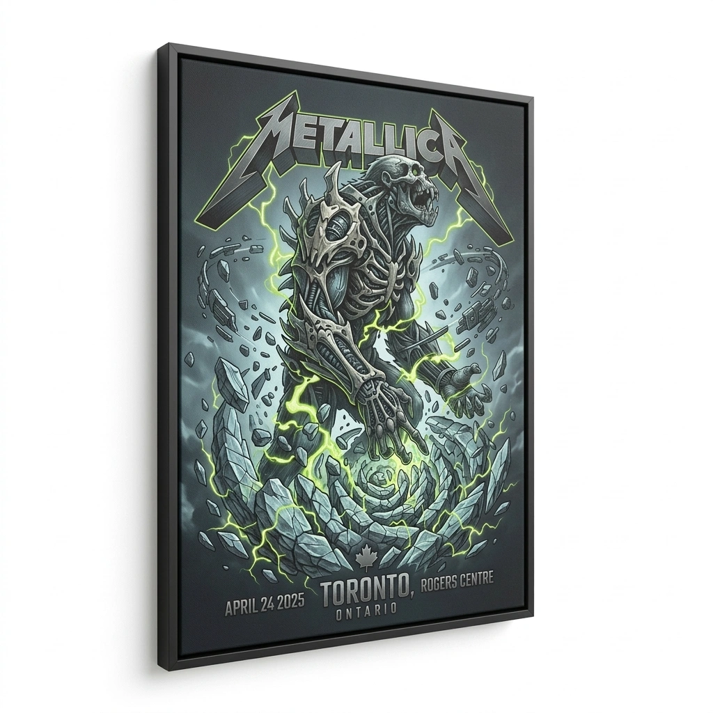Metallica Toronto Concert Poster Graphic Design Art 1 - Zonebrick.com