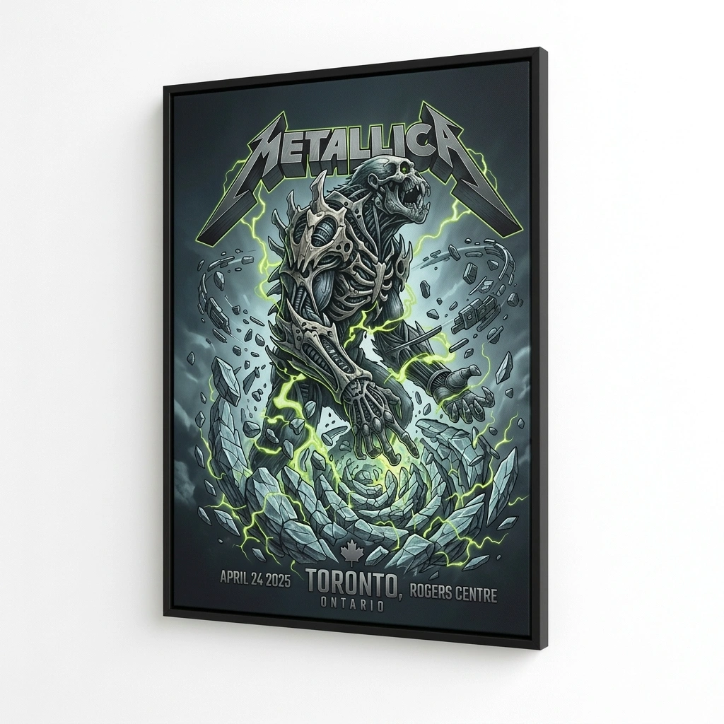 Metallica Toronto Concert Poster Graphic Design Art 2 - Zonebrick.com